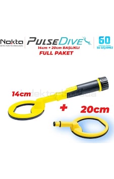 Pulsedive Su Altı Dedektörü&sahil Arama Dedektörü - Büyük Arama Başlıklı 20cm - Sarı