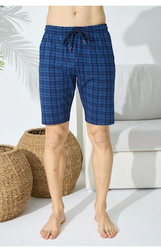 Moon Wear 196 Erkek Ekose Tek Şort İndigo Moon Wear 196 Erkek Ekose Tek Şort İndigo