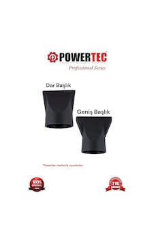 Powertec TR-901 Tüm Modellere Uyumlu Fön Başlığı 2'li Powertec TR-901 Tüm Modellere Uyumlu Fön Başlığı 2'li