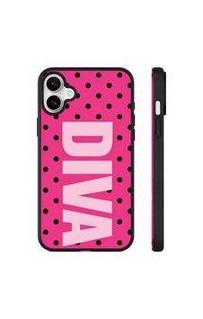 Apple iPhone Uyumlu 17 Dıva Pembe Siyah Puantiyeli Telefon Kılıfı Şık Tasarım Pembe Apple iPhone Uyumlu 17 Dıva Pembe Siyah Puantiyeli Telefon Kılıfı Şık Tasarım Pembe