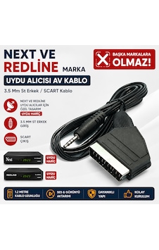 Eye Pc Uydu Alıcısı Av Kablo Next Ve Redline Marka Uydulara Uyumlu 3.5 Mm St Erkek/scart Kablo 1.2 Metre Scart To 3.5mm Başka Marka Uydulara Olmaz Eye Pc Uydu Alıcısı Av Kablo Next Ve Redline Marka Uydulara Uyumlu 3.5 Mm St Erkek/scart Kablo 1.2 Metre Scart To 3.5mm Başka Marka Uydulara Olmaz