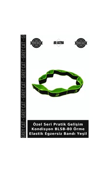 Özel Seri Pratik Gelişim Kondisyon Blsb-80 Örme Elastik Egzersiz Bandı Yeşil