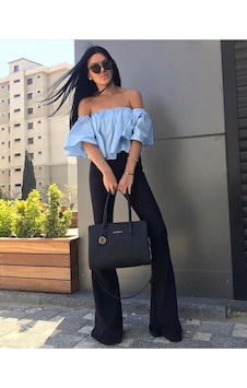 Fashiontayt Kadın Siyah Ispanyol Paça Taytsiyah L Siyah Fashiontayt Kadın Siyah Ispanyol Paça Taytsiyah L Siyah