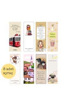 8'li Kitap Ayracı Ortaya Karışık