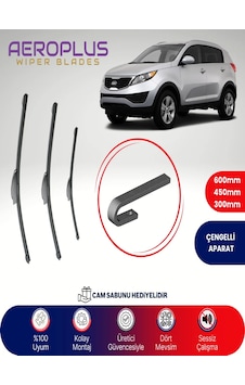 Aeroplus Kia Sportage Ön Arka Muz Silecek Takımı 2011-2015 Aeroplus Kia Sportage Ön Arka Muz Silecek Takımı 2011-2015