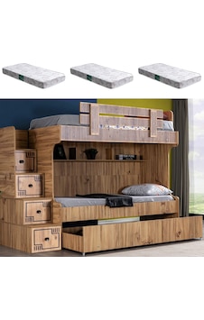 Ranza, Natural Yavrulu Ranza 3 Adet Comfort Yatak 90 X 190 CM Ranza, Natural Yavrulu Ranza 3 Adet Comfort Yatak 90 X 190 CM