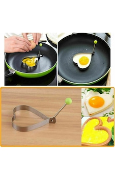 Büro Ev Ofis Mutfağı İçin Tekli Kalp Stil Metal Omlet Yumurta Krep Kalıbı Diğer Büro Ev Ofis Mutfağı İçin Tekli Kalp Stil Metal Omlet Yumurta Krep Kalıbı Diğer