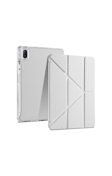 Aksesuarcim Huawei İle Uyumlu Matepad Se 11 Kılıf Silikon Yumuşak Kalem Bölmeli Esnek 4 Farklı Stand Olabilen Tablet Kılıfı Gri Sku: Zeusb0fhj7vty6 Arka Kapak