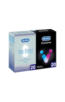 Durex Yok Ötesi Ulltra Kaygan Prezervatif 20'li + Extreme Prezervatif 20'li Durex Yok Ötesi Ulltra Kaygan Prezervatif 20'li + Extreme Prezervatif 20'li