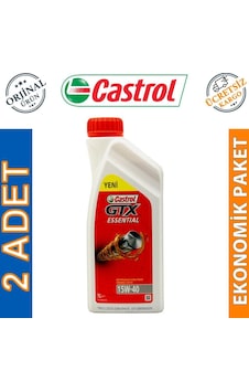 Castrol GTX Essential 15W-40 Motor Yağı 2 x 1 L Castrol GTX Essential 15W-40 Motor Yağı 2 x 1 L
