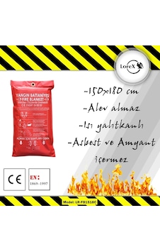 Lorex Lr-Fb1518C Yangın Söndürme Battaniyesi 150 x 180 Lorex Lr-Fb1518C Yangın Söndürme Battaniyesi 150 x 180