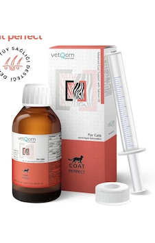 7days Vetq0m Coat Perfect Kedi 60 Ml Tüy Dökülmesini Önleyen Biotin Ve Çinko Destekli Deri Bakım Şurubu