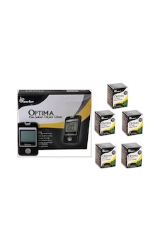 Optima Kan Sekeri Ölçüm Cihazı + Strip 5 Kutu 250 Adet Optima Kan Sekeri Ölçüm Cihazı + Strip 5 Kutu 250 Adet