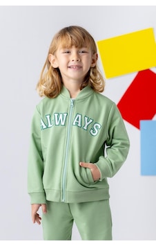 Zeyland Unisex Çocuk Kabartma Baskılı Kolej Ceket-yesıl Yeşil Zeyland Unisex Çocuk Kabartma Baskılı Kolej Ceket-yesıl Yeşil
