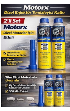 Dizel Enjektör Temizleyici Yakıt Katkısı 2x300 Ml 2 Li Set Motorx Dizel Enjektör Temizleyici Yakıt Katkısı 2x300 Ml 2 Li Set Motorx