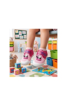 Gezer Çoçuk Unisex Keten Kaymaz Taban Cırtlı Ev, Okul, Kreş ,anaokulu Günlük Kullanım Panduf Pembe Flamingo Kız Gezer Çoçuk Unisex Keten Kaymaz Taban Cırtlı Ev, Okul, Kreş ,anaokulu Günlük Kullanım Panduf Pembe Flamingo Kız