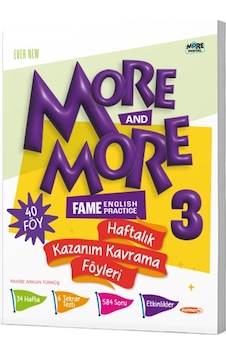 Kurmay Elt 2025 3. Sınıf More More Haftalık Kazanım Kavrama Föyleri