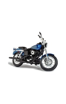 Harley Davidson 1/12 Ölçek 2004 Dyna Super Glide Sport Lacivert Diecast Motosiklet