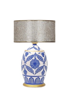 Handmade Ceramic Botanical Özel Tasarım Abajur - Gold Şeritli Sarı Kırçıl Vnrcerboa081 Handmade Ceramic Botanical Özel Tasarım Abajur - Gold Şeritli Sarı Kırçıl Vnrcerboa081
