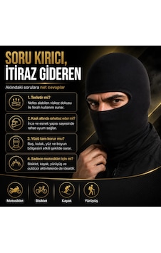 Ulupazarlama Unisex Düz Siyah Balaklava 1 Adet Tek Beden Viskoz Kask İçi Motosiklet Outdoor Maske Ulupazarlama Unisex Düz Siyah Balaklava 1 Adet Tek Beden Viskoz Kask İçi Motosiklet Outdoor Maske