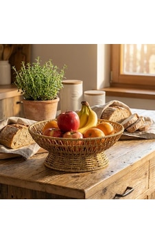 River World Sunum Ekmek Ve Meyve Kasesi Görünümü Doğal Hasır Rattan Servis Çanağı 25 Cm Çok Renkli River World Sunum Ekmek Ve Meyve Kasesi Görünümü Doğal Hasır Rattan Servis Çanağı 25 Cm Çok Renkli