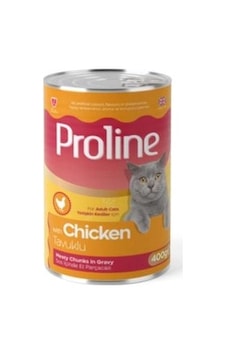 Proline 400 Gr Tavuk Etli Sos İçinde Et Parçalı Yetişkin Konserve Kedi Maması