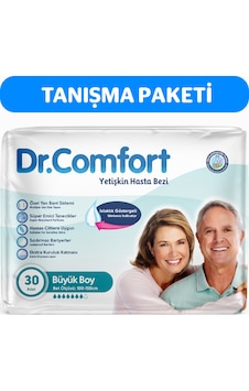 Dr. Comfort Yetişkin Bel Bağlamalı Hasta Bezi L 30'Lu Dr. Comfort Yetişkin Bel Bağlamalı Hasta Bezi L 30'Lu