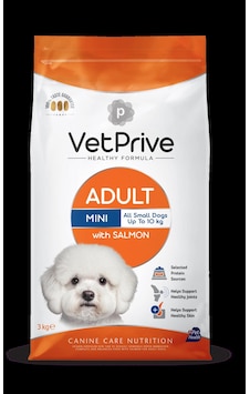 Vet Prive Mini Adult Küçük Irk Somonlu Köpek Maması 3 Kg Vet Prive Mini Adult Küçük Irk Somonlu Köpek Maması 3 Kg