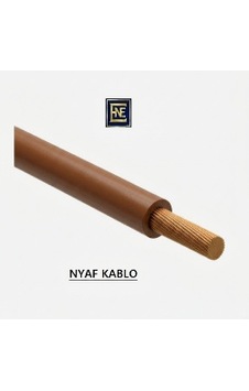 Enfe Elektrik 0,34 Mm² Nyaf Kablo - Çok Telli Esnek Bakır Tesisat Kablosu 5 Metre Rulo Kahve Enfe Elektrik 0,34 Mm² Nyaf Kablo - Çok Telli Esnek Bakır Tesisat Kablosu 5 Metre Rulo Kahve