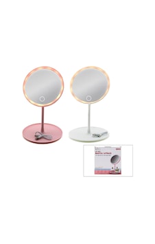 Yuvarlak 6.5 Inc Ledli - Usb Şarjlı Makyaj Aynası 90 Açı Ayarlı Takılı Ayak Renkli Pls İ11-016 Diğer Yuvarlak 6.5 Inc Ledli - Usb Şarjlı Makyaj Aynası 90 Açı Ayarlı Takılı Ayak Renkli Pls İ11-016 Diğer