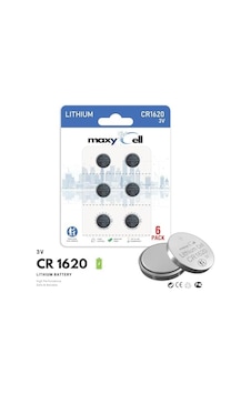Maxycell 6 Adet Cr1620 Düğme Pil 3v Dl1620 Ecr1620 Maxycell 6 Adet Cr1620 Düğme Pil 3v Dl1620 Ecr1620