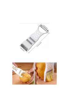 Rende Soyacak 5 Fonksiyonlu Sebze Meyve Soyucu Pat Cpr-6186-1df9b Çok Renkli Rende Soyacak 5 Fonksiyonlu Sebze Meyve Soyucu Pat Cpr-6186-1df9b Çok Renkli