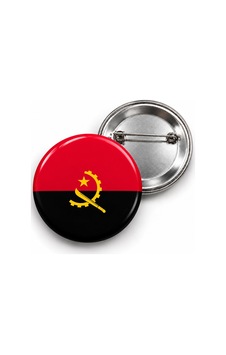 Angola Bayrağı - 58mm Rozet Çok Renkli