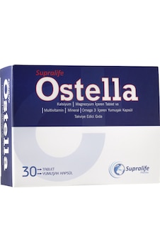 Ostella Kalsiyum Magnezyum Omega 3 30 Softgel Kapsül