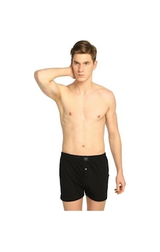 Tutku 117 Erkek Penye Düz Boxer 6 Lı Siyah