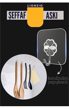 Znv Zenvia Mey İthalat Şeffaf Yapışkanlı Askı, Mutfak Banyo Duvar Askısı, Çivisiz Pratik Kanca Seti Znv2025 C Renkli Znv Zenvia Mey İthalat Şeffaf Yapışkanlı Askı, Mutfak Banyo Duvar Askısı, Çivisiz Pratik Kanca Seti Znv2025 C Renkli