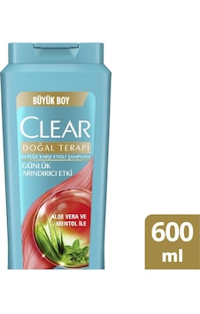 Clear Doğal Terapi Günlük Etki Büyük Boy Şampuan 600 ML Clear Doğal Terapi Günlük Etki Büyük Boy Şampuan 600 ML