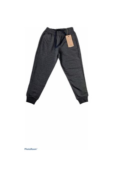 Nacar Store Unisex Çocuk Likralı 2 İplik Paçası Lastikli Füme Eşofman Altı