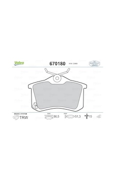 Valeo 670180 Arka Fren Balata Renault Clıo 05 Kangoo 01 Laguna 96 Fluence 09 Megane 96 Cıtroen Berlıngo 99 C2 C3 C4 03 Ds4 11 Peugeot 307 00 308 07 Partner 96 Vw Polo Classıc 95 01 Golf Iıı-ıv-passat Iıı 1h0698451f-4250.56-wva20960 1 Takım Fiya Valeo 670180 Arka Fren Balata Renault Clıo 05 Kangoo 01 Laguna 96 Fluence 09 Megane 96 Cıtroen Berlıngo 99 C2 C3 C4 03 Ds4 11 Peugeot 307 00 308 07 Partner 96 Vw Polo Classıc 95 01 Golf Iıı-ıv-passat Iıı 1h0698451f-4250.56-wva20960 1 Takım Fiya
