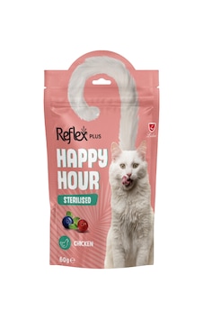 Happy Hour Kısırlaştırılmış Kediler İçin Ödül Maması 60gr Happy Hour Kısırlaştırılmış Kediler İçin Ödül Maması 60gr