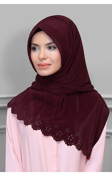 Hürrem Bone Bordo Pratik Hazır Geçmeli Tesettür Eşarp Fukuro Piliseli Çiçek D (545491380) Bordo Hürrem Bone Bordo Pratik Hazır Geçmeli Tesettür Eşarp Fukuro Piliseli Çiçek D (545491380) Bordo