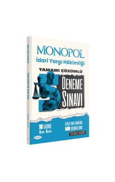 2025 İdari Yargı Hakimliği Tamamı Çözümlü 5 Deneme Sınavı Monopol Yayınları 2025 İdari Yargı Hakimliği Tamamı Çözümlü 5 Deneme Sınavı Monopol Yayınları