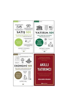 Satış - Yatırım - Ekonomi 4 Kitap Set - Satış 101 - Yatırım 101 - Ekonomi 101 - Akıllı Yatırımcı
