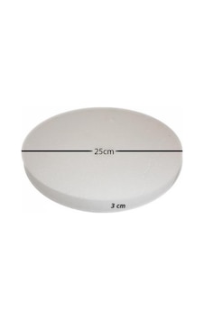Strafor Taban Kalınlık 3cm Yuvarlak 25cm 10 Adet Beyaz Strafor Taban Kalınlık 3cm Yuvarlak 25cm 10 Adet Beyaz