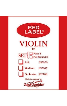 Super Sensitive Red Label Keman Teli Takım