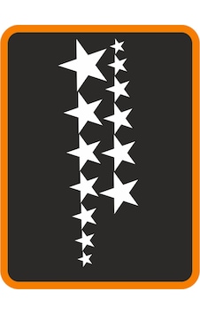 Sıralı Yıldız Oto Sticker 14'lü Beyaz 40 15 Cm3422 Sıralı Yıldız Oto Sticker 14'lü Beyaz 40 15 Cm3422
