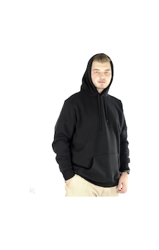 Modi Green Basic Dokulu Erkek Günlük Stil Kömür Siyahı Kapüşonlu Hoodie Swea Siyah Modi Green Basic Dokulu Erkek Günlük Stil Kömür Siyahı Kapüşonlu Hoodie Swea Siyah