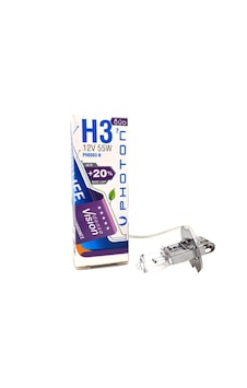 H3 55 Watt 12v Dense Vision +%20 Fazla Işık Halojen Far Ampulü Sarı