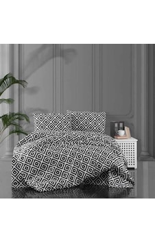 Ranforce Kumaşından Çift Kişilik Nevresim Seti 200x220 Siyah Ranforce Kumaşından Çift Kişilik Nevresim Seti 200x220 Siyah