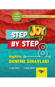 Step By Step Joy 8.Sınıf İngilizce Deneme Sınavları - Arzu Öncel - Harf Eğitim Yayıncılık Step By Step Joy 8.Sınıf İngilizce Deneme Sınavları - Arzu Öncel - Harf Eğitim Yayıncılık